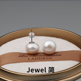 QPQK100%天然淡水小圆米珠项链2025年新款银镀金珍珠女锁骨颈链年轻款 珍珠耳钉