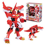 亿奇心奇暴龙战车爆4战龙合体烈焰霸王龙飞火列车变形玩具六一儿童节 烈焰霸王龙【豪华款】