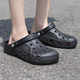 卡骆驰（crocs）男鞋女鞋洞洞鞋 25秋季新款沙滩鞋情侣鞋涉水鞋轻便拖鞋透气凉鞋 贝雅基础款/黑色/建议拍小一码 42 41-42 260mm