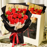 花悦荟11朵红玫瑰花束生日礼物母亲节实用520情人节鲜同城配送女友妈妈