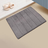 NITORI宜得利家居 家用地垫卫生间厕所浴室脚垫慢反弹浴室垫 深灰 60cm*40cm