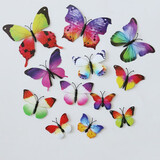 宁雪儿假花藤条仿真花葡萄叶管道装饰下水管空调管遮挡塑料花藤蔓植物 1包蝴蝶（12个混色）