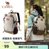 骆驼（CAMEL）户外双肩包萌趣多功能徒步旅游休闲学生登山书包[熊猫]173BB02002