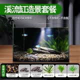 疯狂水草天然贝壳海螺适配小米鱼缸造景水族箱全套布景海星装饰生态摆件 溪流缸造景套餐（适合40-50cm鱼缸）