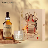 苏格兰百富（The Balvenie）14年单一麦芽威士忌 苏格兰洋酒礼盒700ml 加勒比桶 礼物送礼