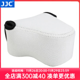 JJC 相机内胆包 保护收纳套 适用于佳能EOS R7 R10+18-45mm M6 M100 M3 M200 M10 徕卡Q3 微单配件 OC-C2中号 灰色