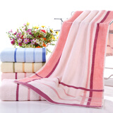纯棉加厚长毛巾加长款40*90cm运动吸汗吸水柔软健身房冲凉长条 1082粉色40*90cm 150g
