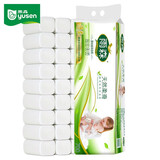 雨森（YUSEN）天然柔滑妇婴卷纸卫生纸木浆纸巾中长卷可湿水干湿两用手纸巾厕纸 6层 58g/卷*12卷 700g/提