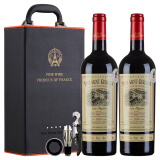 圣尔曼城堡（CHATEAU TOUR SAINT GERNAIN）法国原瓶进口红酒 波尔多AOC 圣尔曼城堡优雅干红葡萄酒 750ml/支 双支礼盒装