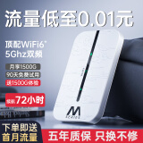 小叮讯随身wifi免插卡移动随身wifi6 5ghz无限流量2024款便携式三网通无线wifi 【专业版】四核四天线+提速360%+加赠原装电池 【送1500G流量】90天包退