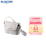 宜丽客（ELECOM） 单肩单反相机包佳能尼康户外轻便斜挎摄影包女男DGB-S031 相机包 灰色