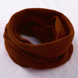 春秋薄款羊绒围脖男女套头护颈纯色保暖脖套防寒针织围巾百搭假领 焦糖色