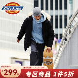 dickies 羽绒服 印花撞色时尚百搭男式灰鸭绒厚外套9482 黑色 S 充绒量：181g