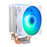 先马（SAMA） CPU风冷散热器 白色塔式台式机双平台2/4/6热管风冷/炫彩流光灯效/神光同步/PWM风扇 先马KA200DW 白色2热管散热器