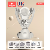 科巢婴儿腰凳多功能坐凳孩子抱娃神器前后两用式宝宝背带轻便四季 【腰凳+抱抱托】帕纳灰