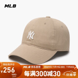 MLB帽子男女四季软顶棒球帽休闲运动鸭舌帽3ACP7701N-50BGS-F/米黄色