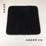 阔邺 【可定制】毛绒坐垫办公室椅子坐垫秋冬季学生坐椅垫电脑椅座垫 菱形 黑色 50x50CM 用于办公椅