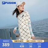 FILA FUSION 斐乐潮牌女子针织连衣裙夏新款宽松潮流运动裙子 仿古白-IV（宽松版型） 165/84A/M