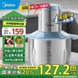 美的（Midea）绞肉机家用 料理机辅食机 不锈钢绞馅机家用小型碎肉机3L大容量大功率电动绞肉馅  JD55