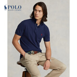 Polo Ralph Lauren 拉夫劳伦男装 经典款修身网眼布短袖网球衫RL13503 400-蓝色 L