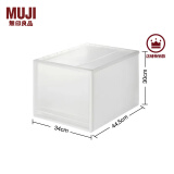 无印良品（MUJI） 聚丙烯 收纳箱 抽屉式 储物箱 整理箱 衣物收纳箱 深/长34*宽44.5*高30cm 3S