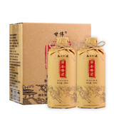 甘伟房县黄酒洑汁湖北十堰甜型糯米酒鲜黄酒480ml*2瓶整箱装