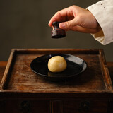 北京稻香村 自来红 袋装传统月饼6块装300g