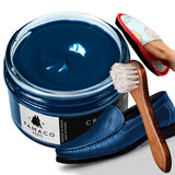 FAMACO 法国进口鞋油黑色真皮保养油补色皮鞋油无色通用皮革护理绵羊油 317靛蓝色