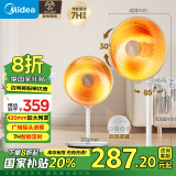 美的（Midea）取暖器/电暖器/电暖气家用小太阳/电热取暖炉节能台地两用电热扇/烤火炉速热暗光暖脚神器 NPT-HWR