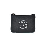 途尊（kingtrip）可水洗拉链零钱包简约短款超薄大容量超实用小钱包 黑色拉链包