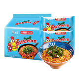 白象 火鸡面大辣娇酸辣裙带菜火鸡拌面124g*5袋整箱装五连包