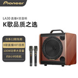 先锋（Pioneer） 家庭KTV无线蓝牙音箱乐器音箱手提便携户外音响大音量广场舞k歌唱歌家用专业配麦克风 配双麦【内置声卡-蓝牙】重6.4kg 标配