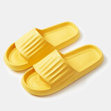 3AnGnI拖鞋男室内居家软底轻弹加厚凉拖鞋女浴室洗澡防滑舒适情侣拖鞋 黄色 36-37 脚宽建议拍大1码