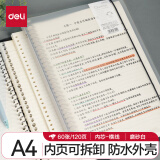 【全网低价】得力(deli)A4/60张活页笔记本子 可替换芯记事本 考研复习笔记本文具