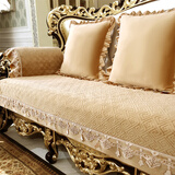 索菲娜 欧式沙发垫冬季毛绒坐垫加厚沙发垫套防滑沙发垫子 ms织暖-咖色【尺寸含花边10cm】 100*120cm一片