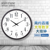 丽声（RHYTHM）挂钟客厅表卧室静音大挂表欧式简约创意时钟50cm表挂墙CMG430NR06