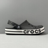 卡洛驰Crocs 贝雅夏季新款洞洞鞋男鞋凉鞋女鞋情侣防滑沙滩鞋休闲拖鞋 贝雅-黑色 43