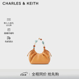 CHARLES&KEITH波光露珠手提包单肩包水桶包包女包生日礼物女CK2-10270879 Pumpkin南瓜色 S