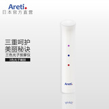 Areti 日本进口三色LED红蓝光子嫩肤按摩仪家用脸部按摩提拉紧致面膜精华导入仪淡化细纹b1708 白色