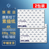 康颂（CANSON）素描纸4K8K中粗细纹双面美院考试绘画纸彩铅速写美术生画画手绘纸卷筒初学者 4K 230g康斯坦丁素描纸 共20张