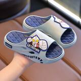 糖果涩男童凉拖鞋亲子软底夏季卡通防滑居家休闲室内户外踩屎感儿童拖鞋 奥特-灰色 26 -27码内长17.5cm