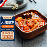 LC LIVING胖东来同款相思木碗泰国进口实木汤碗饭碗餐具无漆宝宝碗儿童碗 方形碗小号14X14X5.5cm