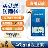 大昱丰温度记录仪养殖大棚远程温度计4G远程冰箱冷库冷藏车公路温控仪 外置温湿1米探头【含3年流量】