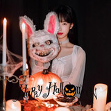 酷依宝万圣节面具 夜装扮道具jk恶魔血腥兔子面具派对恐怖氛围场景布置
