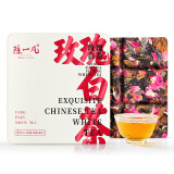 陈一凡茶叶 白茶 福鼎白茶寿眉玫瑰花茶玫瑰白茶礼盒小方片30g