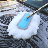 卡饰社（CarSetCity）牛奶丝洗车拖把 刷车刷子擦车拖把汽车掸子洗车工具 白色