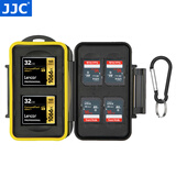 JJC 相机存储卡盒 收纳卡包 记忆短棒 SD TF CF SXS XQD SIM手机卡 内存卡保护盒微单单反卡盒 4张SD卡+2张CF卡