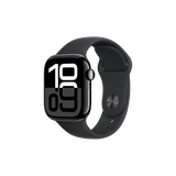 【99成新】Apple/苹果 Watch Series 10 智能手表GPS款42毫米亮黑色铝金属表壳黑色运动型表带S/M MX1M3CH/B