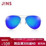 JINS睛姿 太阳镜男墨镜偏光镜开车驾驶镜蛤蟆镜潮流眼镜 MMF15S860 292P 灰色镜面