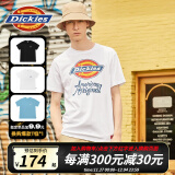 dickies 纯棉短袖T恤男 情侣男女同款 印花休闲百搭上衣7087 白色 XL